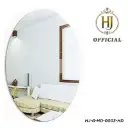 HJ Oval Shape Wall Sticker Mirror | Unbreakable Plastic HD Reflective Sheet for Makeup & Home Décor Min Order 10PCS