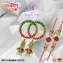 Rakhi Special: Bhaiya-Bhabhi Combo Set with Festive Charm – HJ-S-BHBH-0001