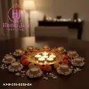 HJ Diwali Decoration Bangles Diya Set (2 PCS) 