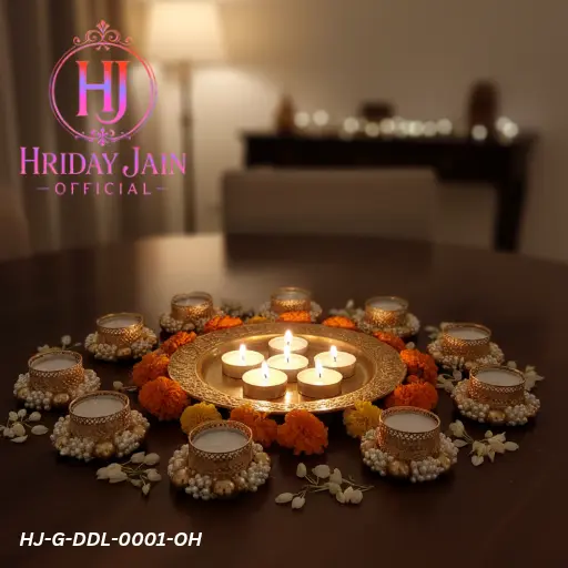 HJ Diwali Decoration Bangles Diya Set (2 PCS) 