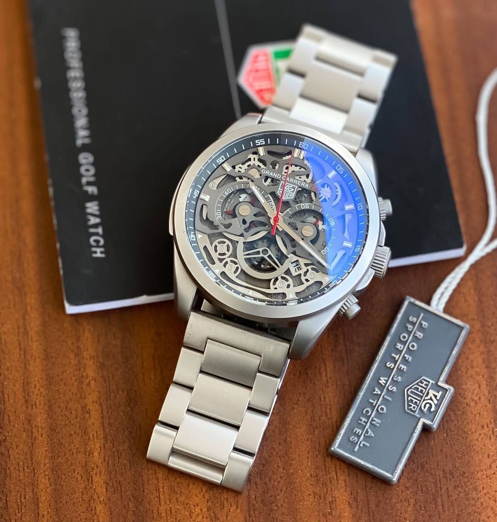 HJ Official Tag Heuer x CR7 Collaboration – Grey Dial Chronograph Men’s Watch | 7AA Premium Collection HJ-P-W-0003-TGS