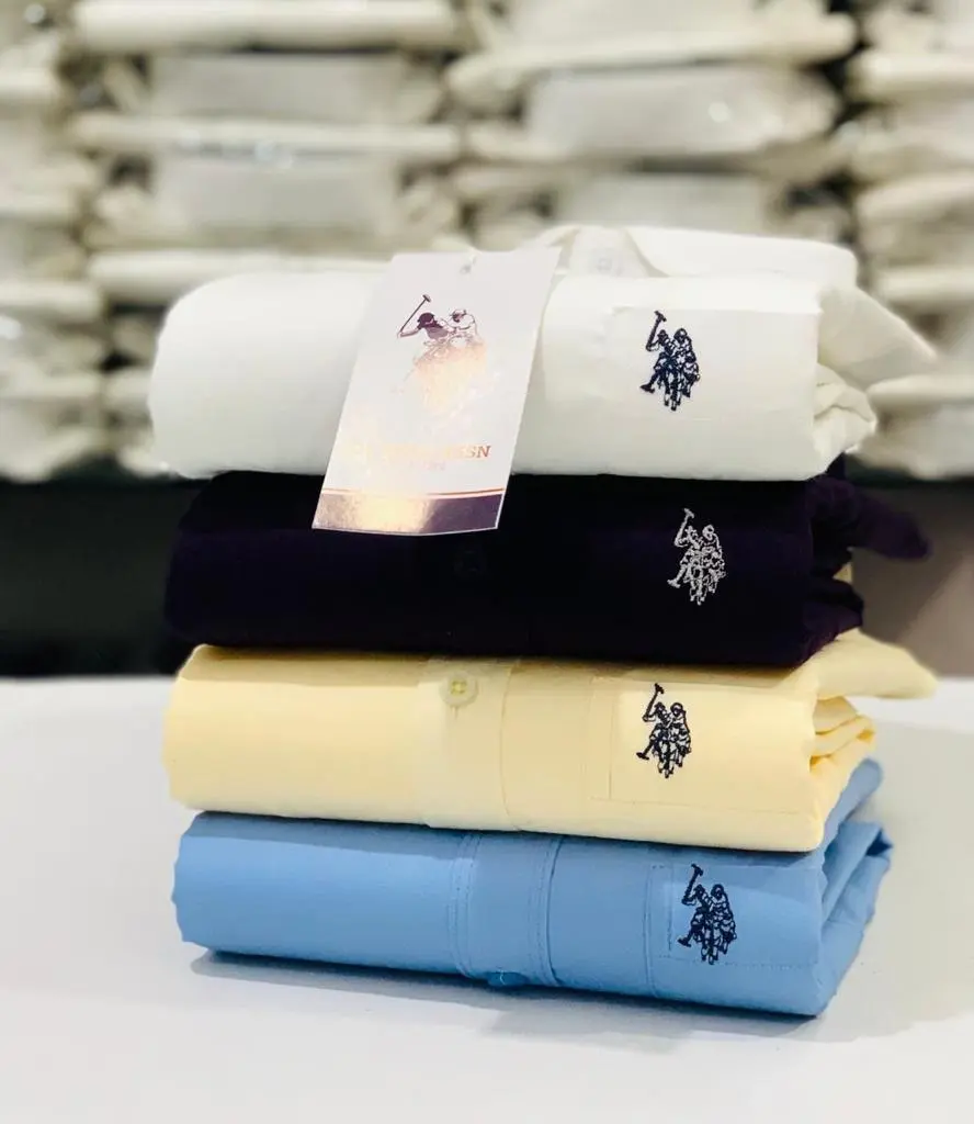 HJ Official STUFF PURE COTTON Full sleeves shirt plain Shirt